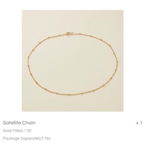 Made By Mary Gold Filled Satellite Chain - 18 inch